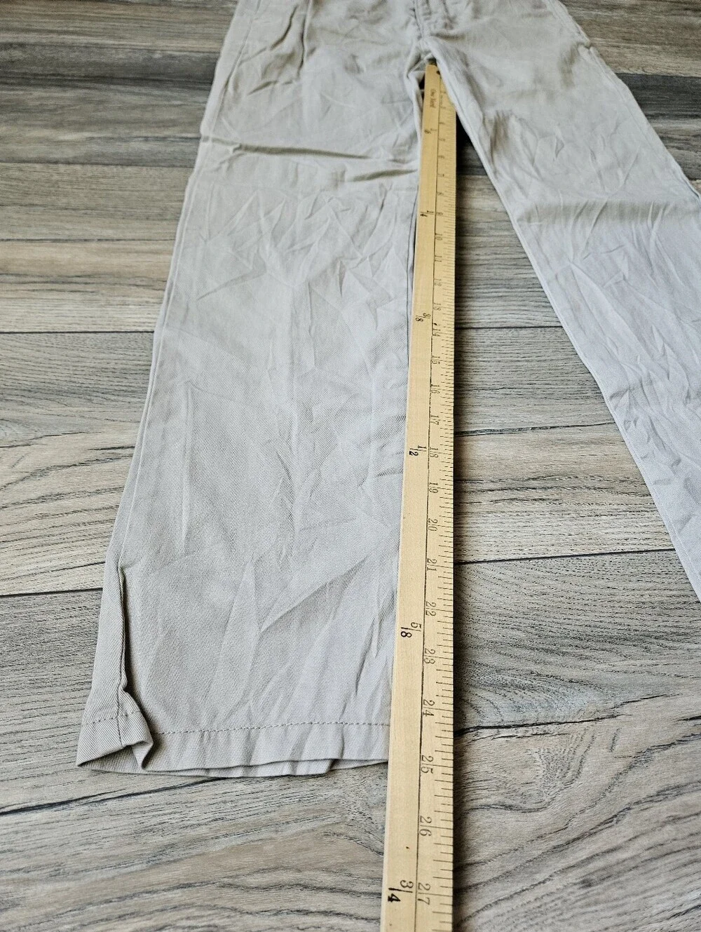 Boys Light Beige Cotton Chinos - Boot Cut